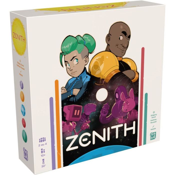 Playpunk Jeu de société stratégie - Zénith - Conquête planétaire - 2 à 4 joueurs - Dès 10 ans - Version française - tir à la corde