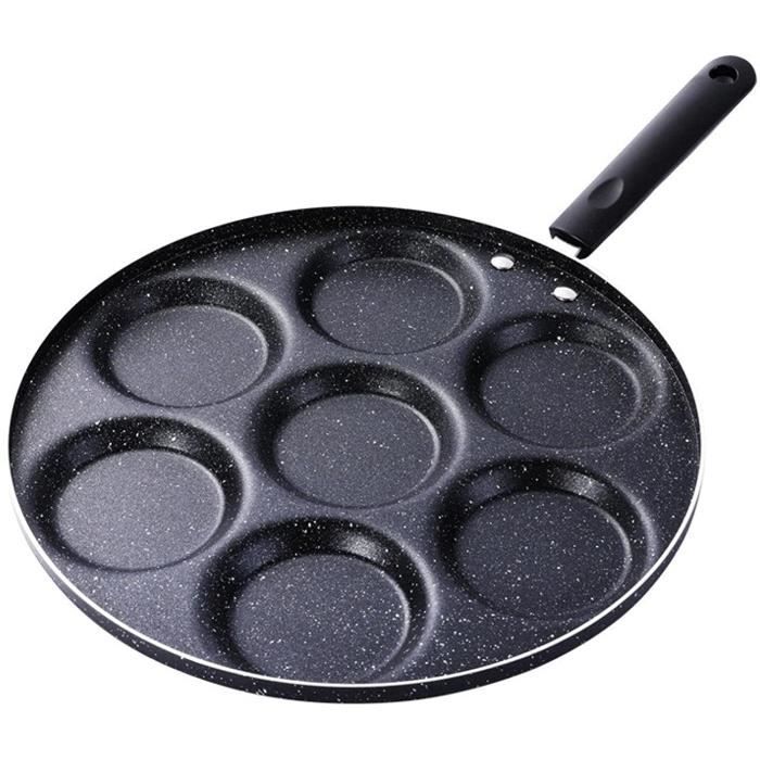 Poêle à crêpes Eye Pan - Pan à Blinis - Pan à Crêpes 27 cm avec 7 Trous -  Pan à Frire