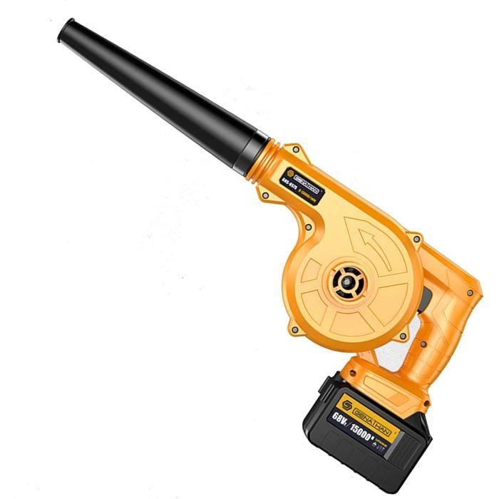 Souffleur De Feuilles Sans Fil Ultra Léger Seese Pro - Puissant, Avec 2 Batteries, Pour Patio, Allée, Jardin