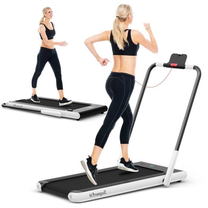 Tapis De Course électrique Pliable - Vitesse Réglable 1 à 12 Km/h - Écran LED, Haut-parleur Bluetooth - Idéal Pour La Marche Et Le Jogging à Domicile