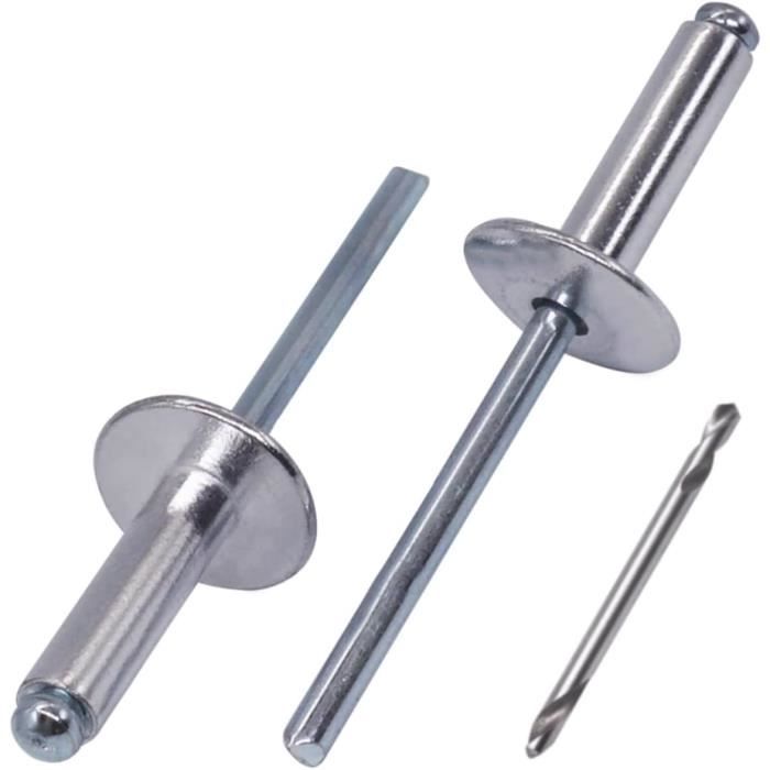 (30 Pièces) Rivets Aveugles À Grande Bride En Aluminium 5,0 X 18 Mm ...