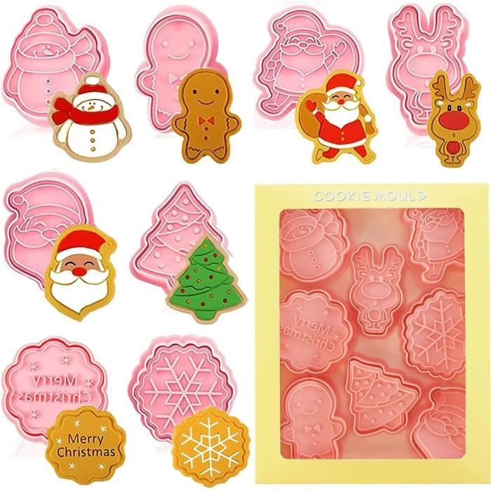 Emporte-pièces En Plastique 6 Pièces Noël