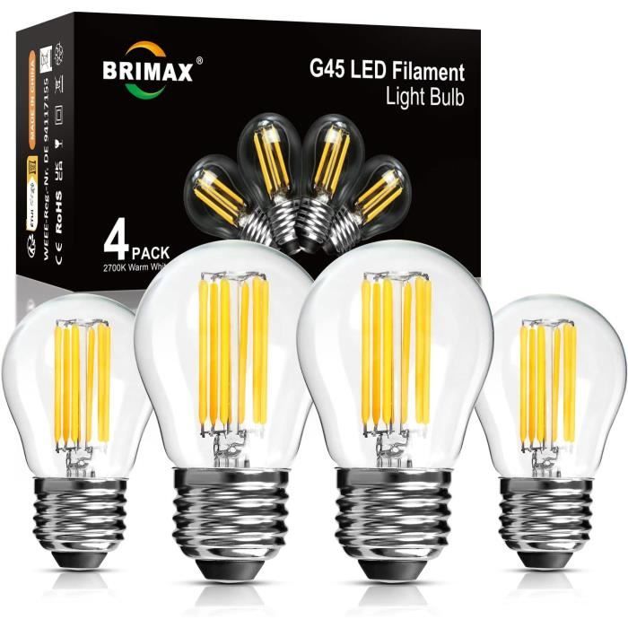 Achetez Ampoule à Filament Dimmable 4W E27 G45 - Lumière d