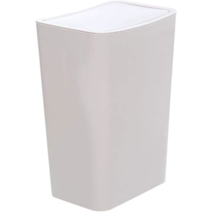 Addis Panier Compost Cuisine 2,5L Blanc/Vert - Seau à Compost Avec Couvercle Amovible Composteur De Cuisine Blanc Vert