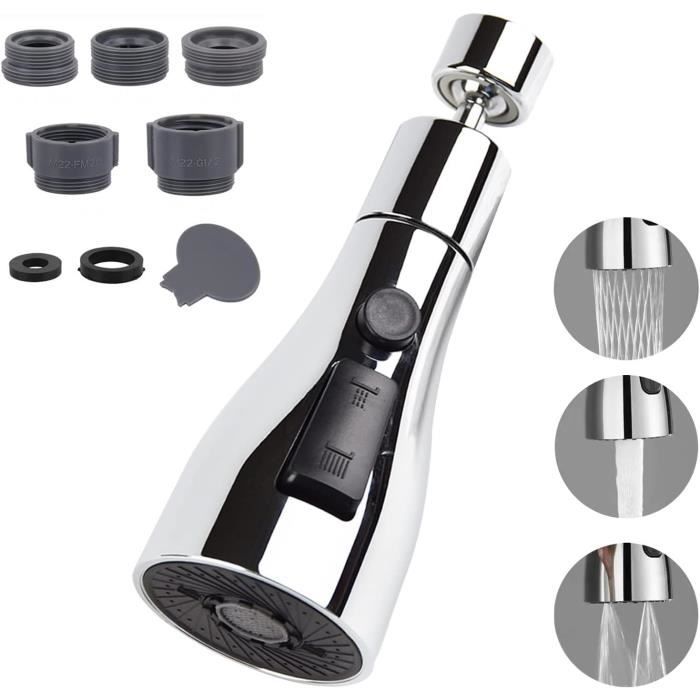 Canne de rechange universelle pivotante pour robinet de cuisine, 24 cm