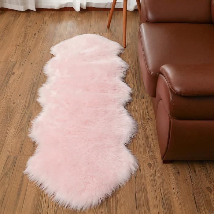 Tapis Fausse Peau D'ours Polaire – 35x21 Pouces, Véritable Mouton Australien, Pour Enfant