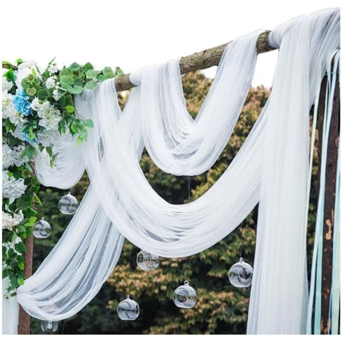 Tissu Organza Brillant Filet Voile - 140cm De Large - Rose Foncé - Vendu Au Mètre - Neuf - Pour Couture DIY
