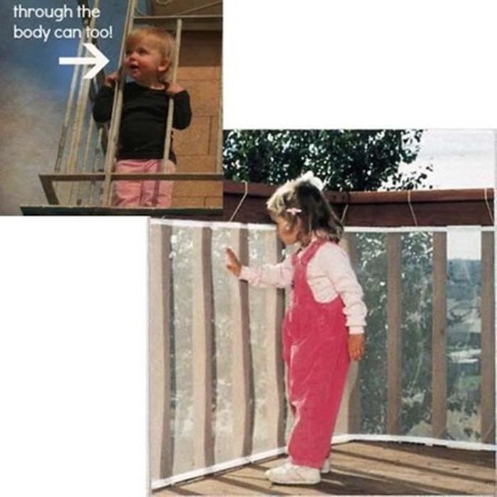 3 Metre Filet De Protection Escalier Pour Bebe Et Enfant Filet De Securite Balcon Barriere Solide Et Robuste Cdiscount Bricolage