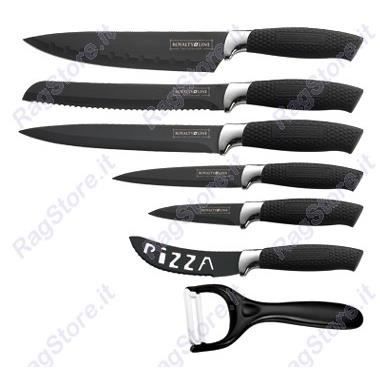 Set De Couteaux 5 Pièces Noir Royalty Line Rlmb4 à Prix
