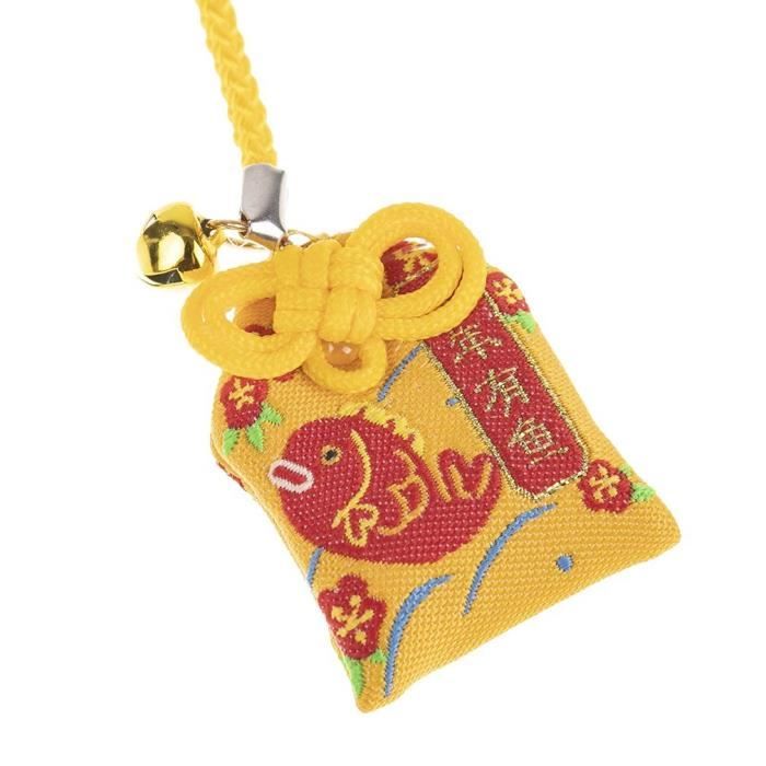 YNuth Amulette Japonaise Porte-Bonheur Omamori Accessoire Bleu fonc/é