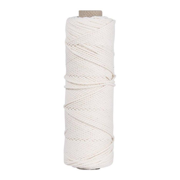 Fil Rayher 2mm Blanc - Bobine De 70m, Environ 180g - Neuf Pour Loisirs Créatifs