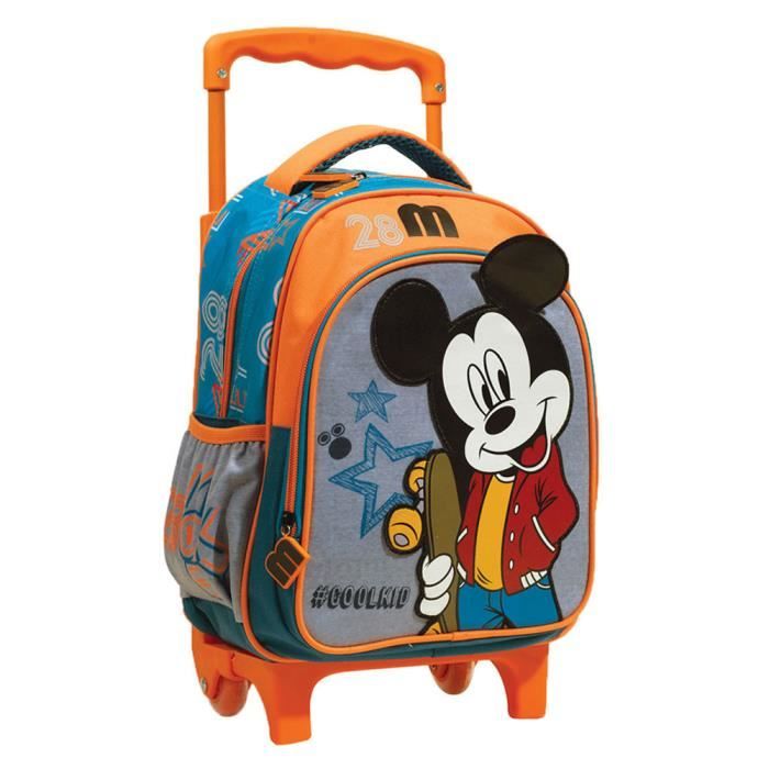 Sac a roulettes Mickey Cool Kid 30 CM Cartable maternelle Cdiscount Bagagerie Maroquinerie