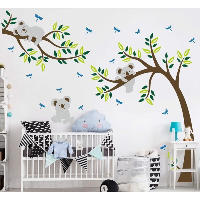 Koala Arbre Stickers Muraux Monbabydad Koala Branches Stickers Autocollant Adhesif Mural Pour Chambre Enfants Bebe Nursery Ro 127 Cdiscount Maison