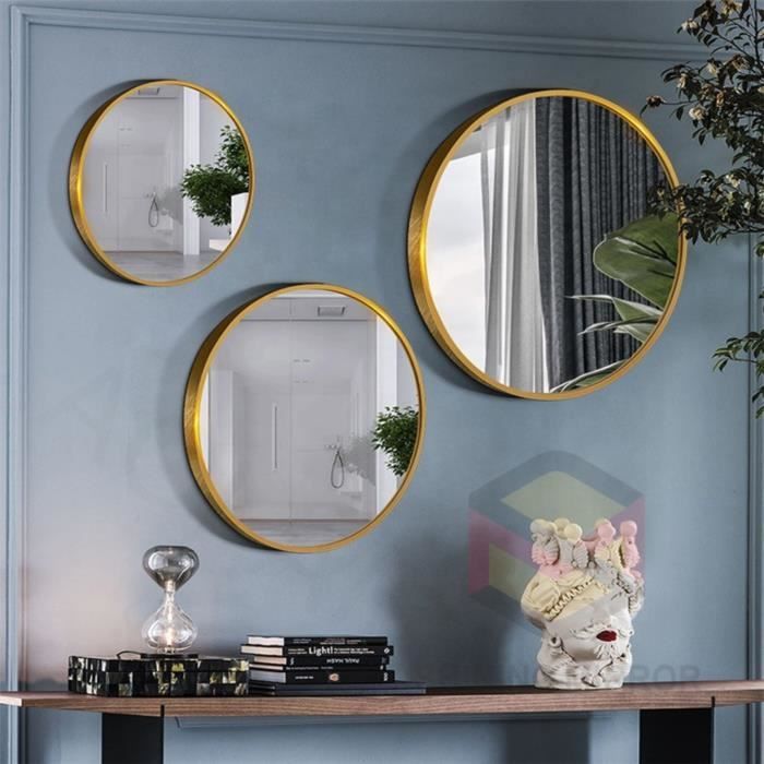Miroir Mural Triangle Design - Verre Incassable 61x42cm - Déco Moderne Pour Salle De Bain, Chambre, Entrée