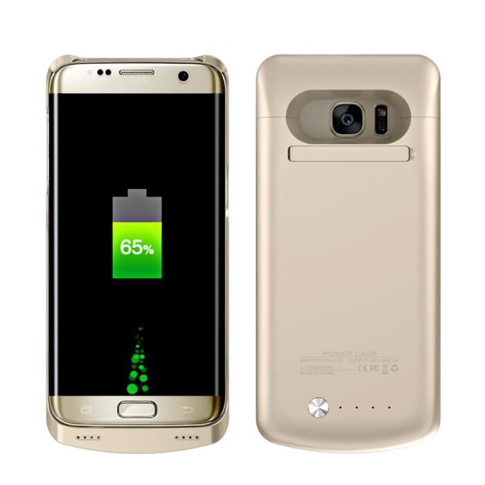 5.5 S7 Edge, Noir FUNROSE Galaxy S7/ S7Edge Le Coque de Batterie Amovible avec Rechargeable Externe Batterie Coque de Protection pour Samsung Galaxy S7/S7 Edge 