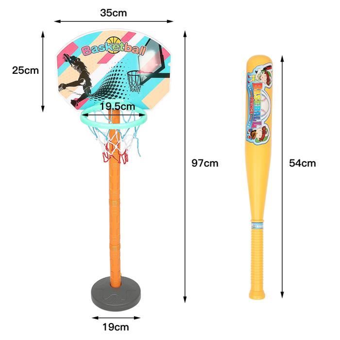 DBREAKS Mini Panier Basket Enfant Interieur avec la Ballon et Pompe à