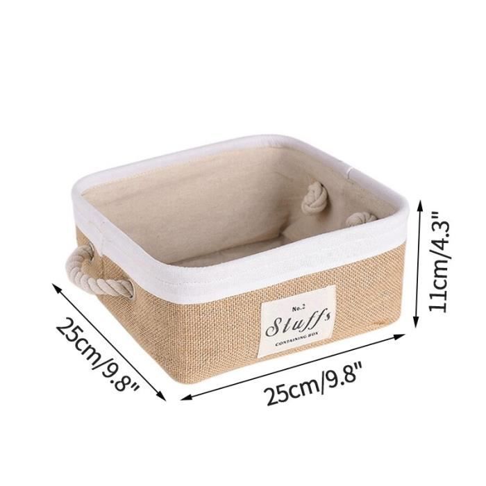 Zosenyer Ensemble De 4 Paniers De Rangement Empilables Tissés - Organisation Cuisine, Salle De Bain Et Jouets