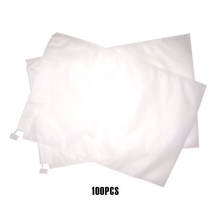 Sacs De Protection Pour Fruits - Lot De 100 Filets En Maille Avec Cordon - 3 Tailles (S, M, L) - Contre Oiseaux, Pour Fraises, Légumes, Plantes - 8