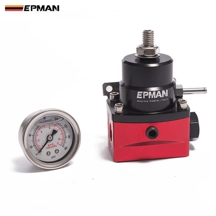 Réservoir D'essence,Régulateur de pression de carburant universel réglable pour voiture de course, avec - Type EPMAN with gauge