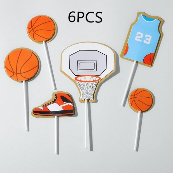 Decoration De Fete 1 Ensemble Nouveau Basket Football Decoration De Gateaux Theme Sport Garcon Joyeux Anniversaire Gateau Type 4 Cdiscount Maison
