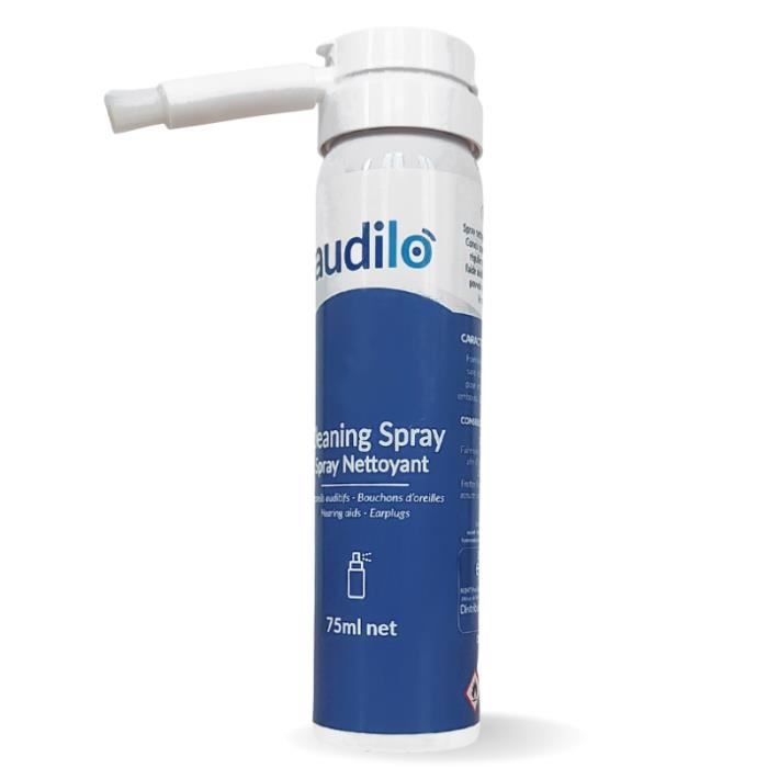 Spray brosse nettoyant appareil auditifs et bouchons d'oreille Audilo  (110/75ml) - Cdiscount Au quotidien