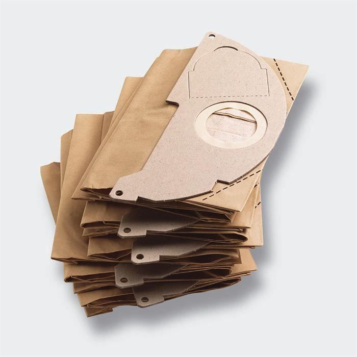 Sachet Filtre Papier Karcher WD2 – Paquet de 5, Haute Résistance - vue 3