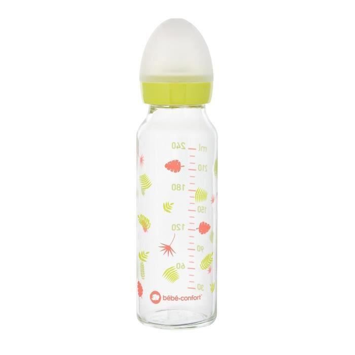 bébé confort Biberon Col Etroit PP Silicone 3 Vitesses Jungle Vibes T1 120 ml 