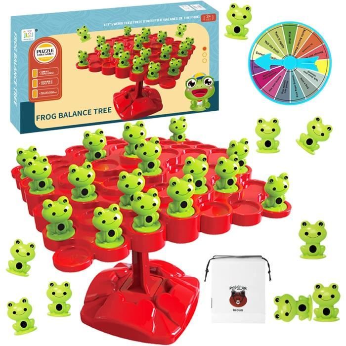 24 Grenouilles Sauteuses En Plastique - Jeu éducatif Avec Seau, Rebond Et Réflexes, Pour Filles Et Garçons