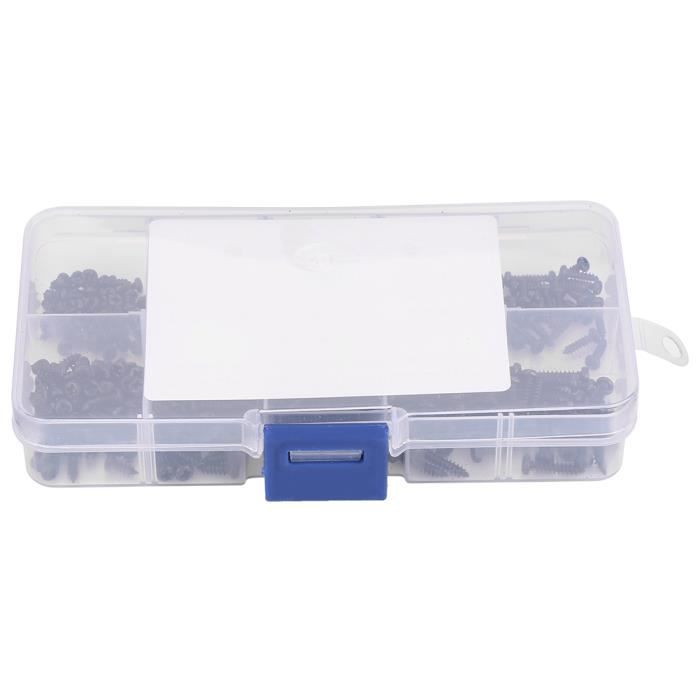 Kit De 400 Vis Autotaraudeuses Noires M2 Et M2,6 - Tête Panoramique, Empreinte Torx, Inox