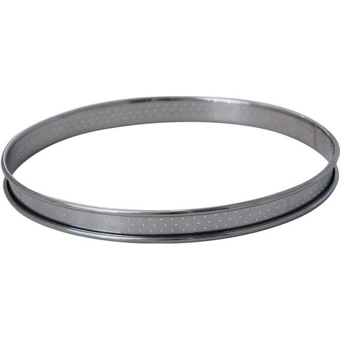 Jevina - Lot De Cercles à Tartre Perforés - De Fore Ronde - En Acier Inoxydable - Pour La