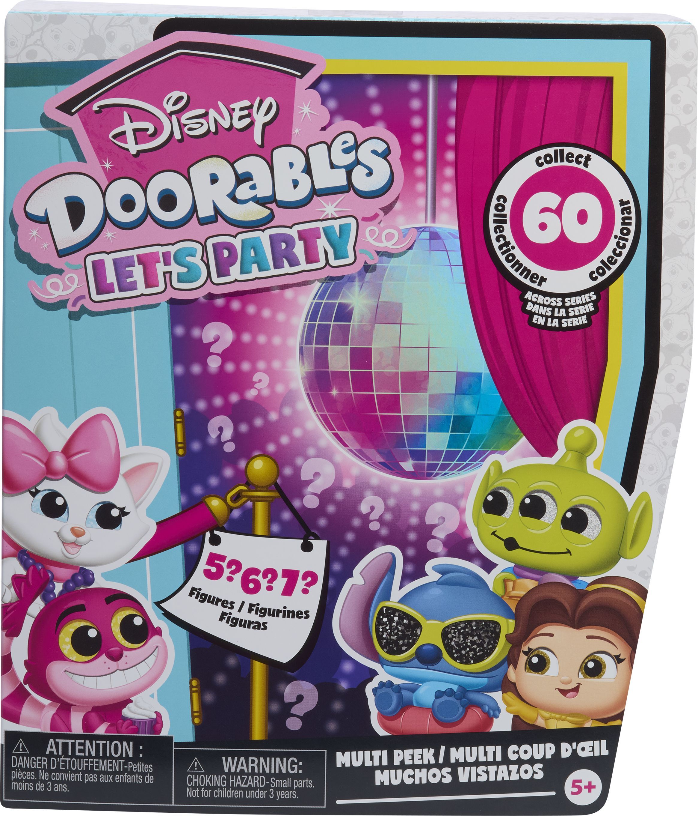 Doorables Coffret 4 mini-figurines DISNEY Lets Party Multi Peek Modèle aléatoire à collectionner Dès 5 ans