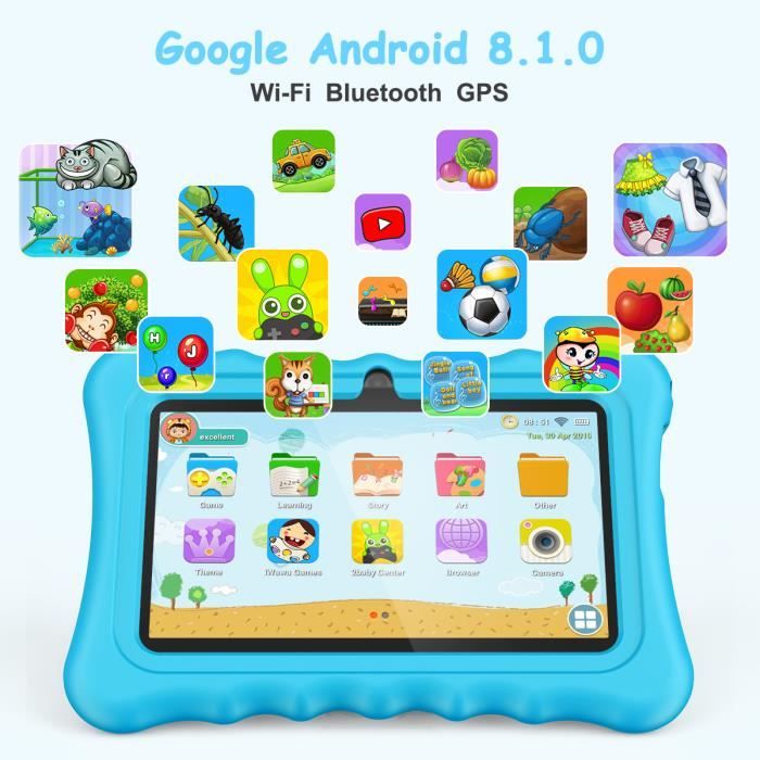 Tablette Tactile PC Enfant Android 8.1 7&amp;amp;quot;