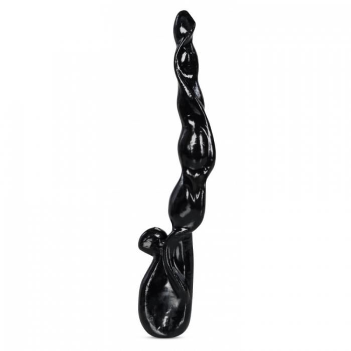 Plug Anal XXL Hardtoys HT01 - Noir, Vinyle Réaliste, 13 X 7,2 Cm - Pour Jeux Intimes