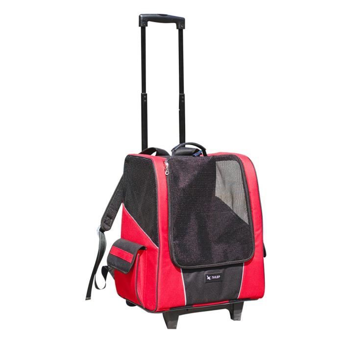 Valise de Transport pour Chien-Oxford Cloth-34*25*44cm rouge