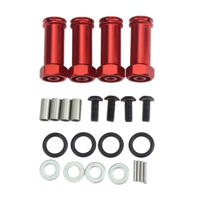 DAGIJIRD 4 Pezzi Adattatori Extender Mozzo Ruota In Lega Di Alluminio Da 10mm A 17mm Per Auto RC Traxxas Maxx 1/10
