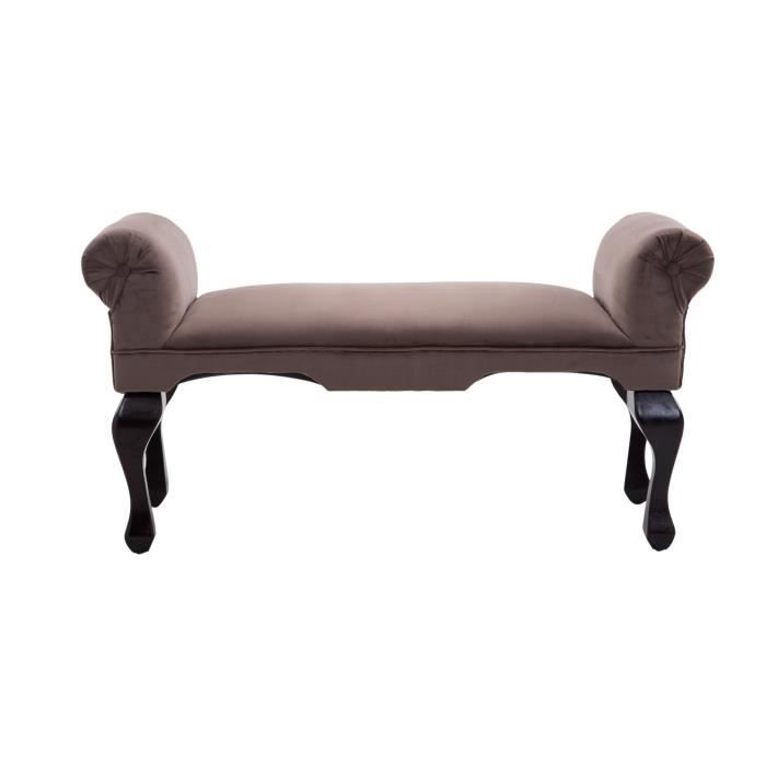 Banc Banquette Style Baroque Accoudoirs Courbes Pieds Profiles 112 X 43 X 59 Cm Taupe Neuf 34 Achat Vente Banquette Soldes Sur Cdiscount Des Le 20 Janvier Cdiscount