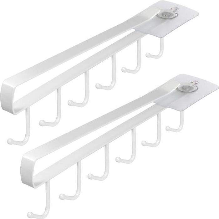 Igadgitz Home U7166 Porte Tasse Suspendu Metal Ensemble De 2