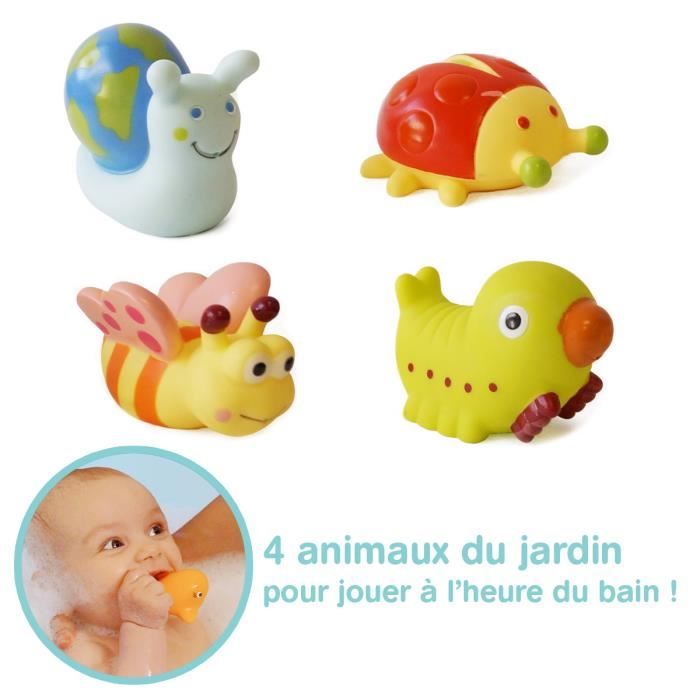 Jouets de bain aspergeurs - LUDI - Animaux de la campagne - Design simple et résistant