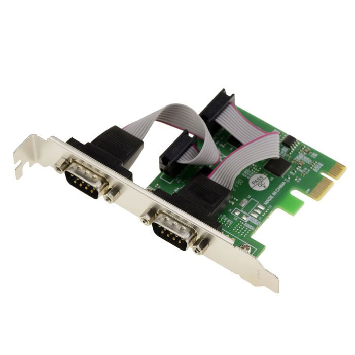 Carte PCI Express RS232 ASIX AX99100 - 1 Port Série DB9 - Compatible Windows/Linux/Android
