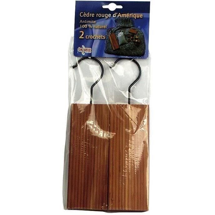 Anti-mites plaquettes cèdre - lot de 2