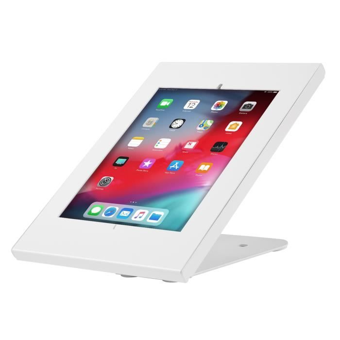 Maclean MC-909W Support de tablettes antivol pour comptoir et mur compatible avec iPad Air Pro Samsung Galaxy Tab A (2019)