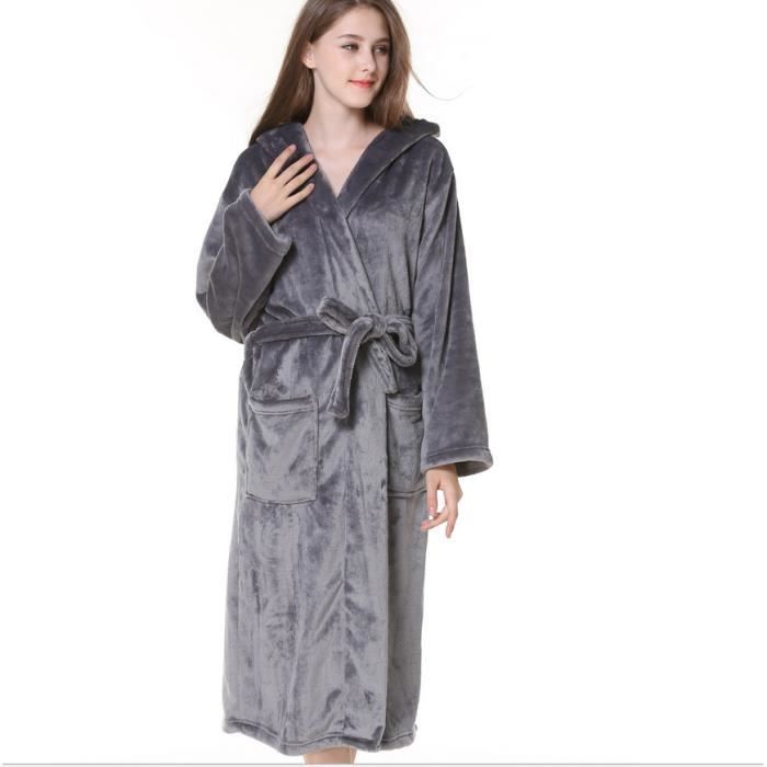 robe de chambre avec capuchon