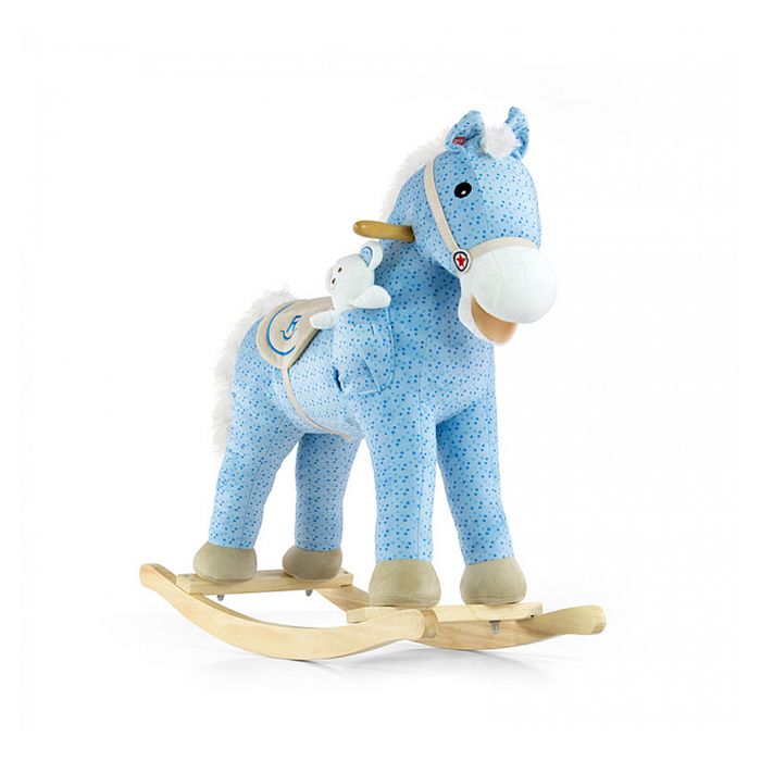 Cheval à bascule bleu shop
