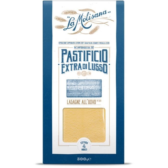 LA MOLISANA Pâtes Lasagne œufs N°220 500 g Cdiscount Au quotidien