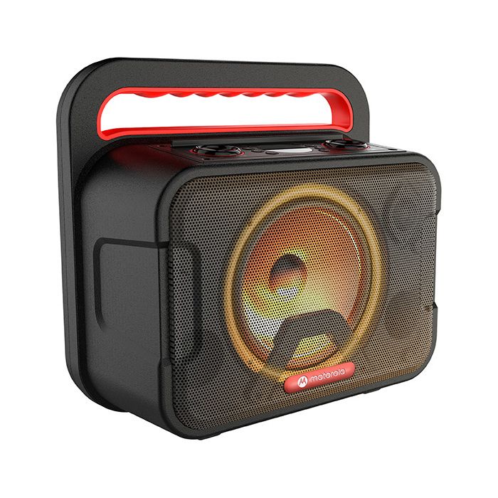 Motorola Enceinte sans fil Motorola Sound - ROKR 810 - 40 Watt - Noir - Bluetooth 5.0 - LED - Microphone de Karaoké - Étanche