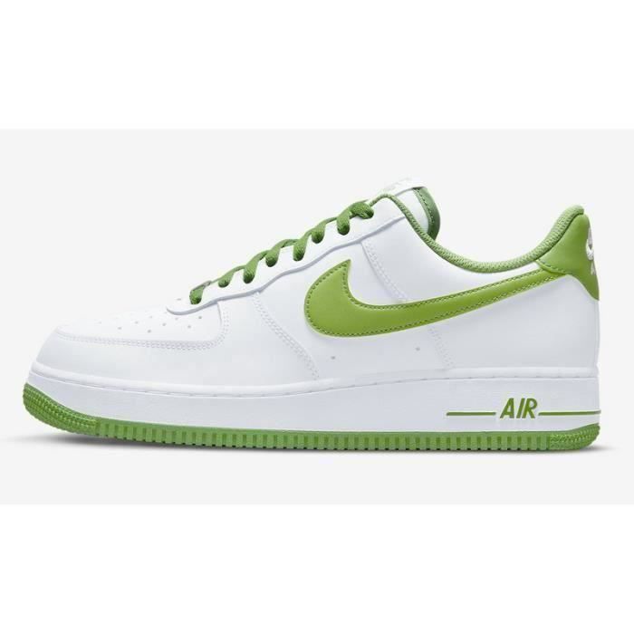 Chaussures d entrainement Nike Max Air Force 1 Low mixtes Blanc Caoutchouc Lacets Cdiscount Sport