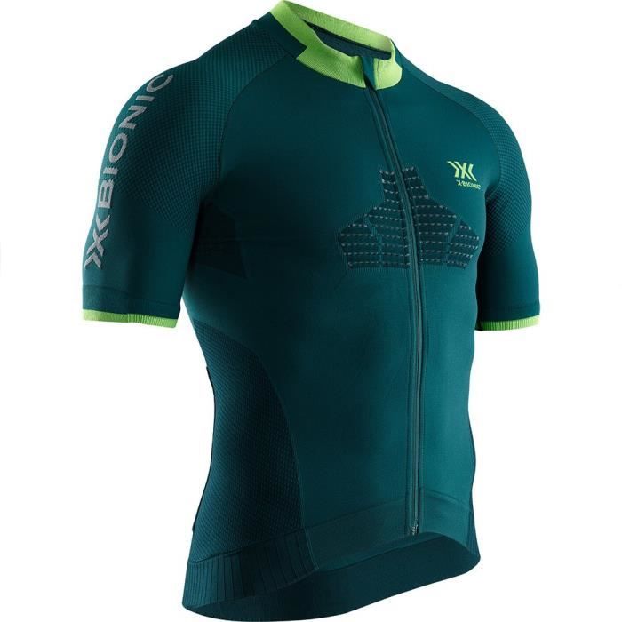 Maillot de vélo homme X-bionic Regulator - Vert - Respirant - Vélo sur route