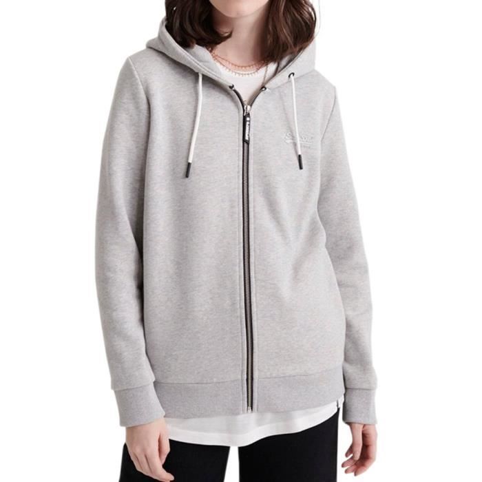 Sweat zippé femme superdry sales