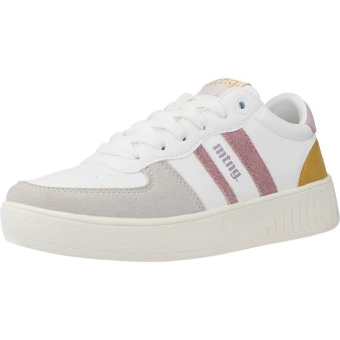 Baskets MTNG En Cuir Blanc Pour Femme - Taille 37, Neuves Dans Leur Boîte