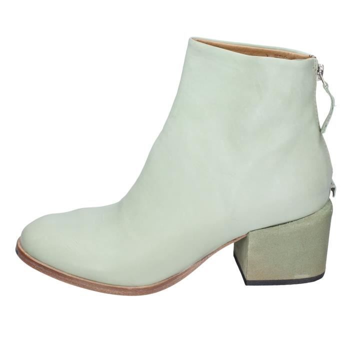 Bottines femme clearance cuir vert